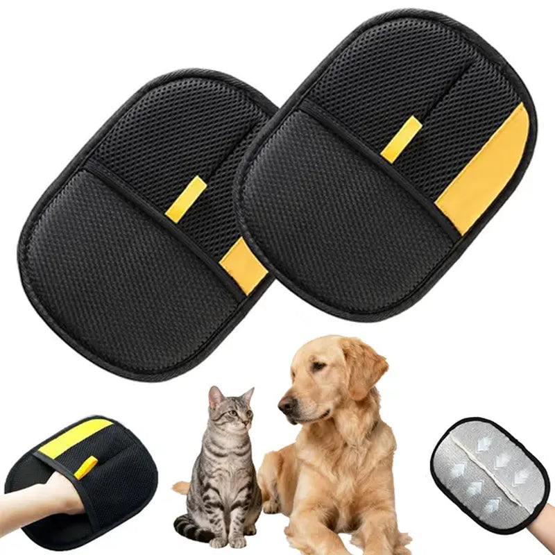 Jumpet Reusable Electrostatic Pet Hair Grooming Gloves – 2-Pack for Dogs, Cats, and Furniture