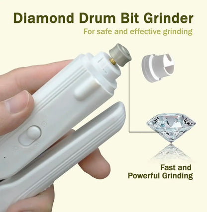 2-in-1 Electric Pet Nail Clipper and Grinder with LED Light, Rechargeable and Ultra Quiet Grooming Tool for Dogs and Cats of All Sizes