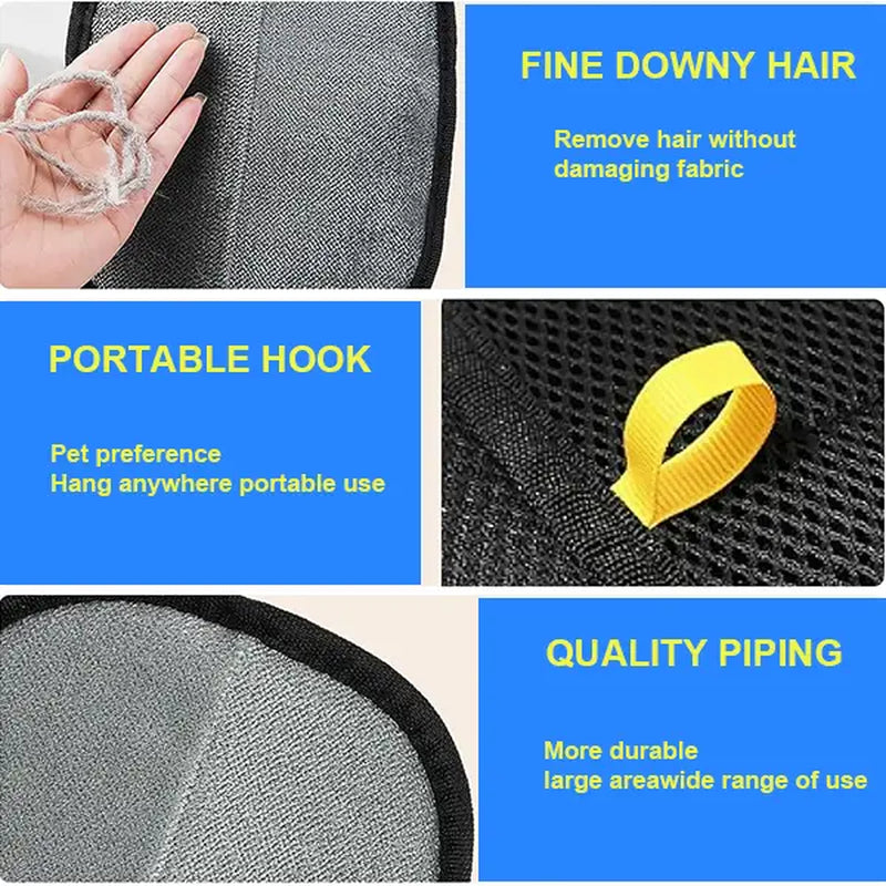 Jumpet Reusable Electrostatic Pet Hair Grooming Gloves – 2-Pack for Dogs, Cats, and Furniture