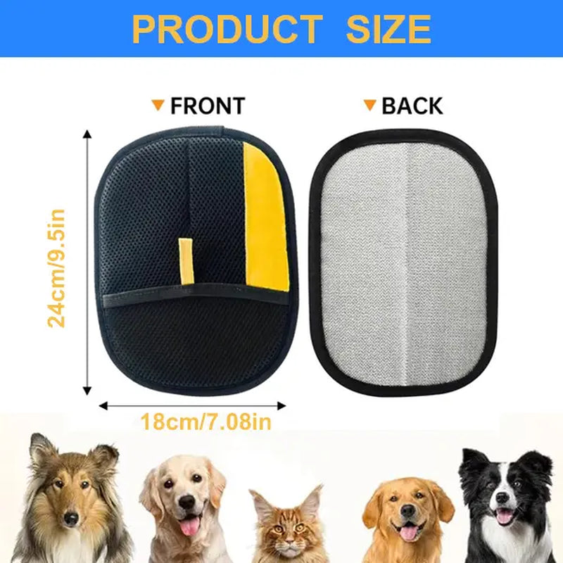Jumpet Reusable Electrostatic Pet Hair Grooming Gloves – 2-Pack for Dogs, Cats, and Furniture